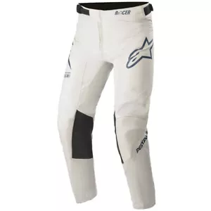 ALPINESTARS YOUTH KIDS RACER MOTOCROSS MX BIKE PANTS - BRAAP GREY / BLUE - Picture 1 of 3