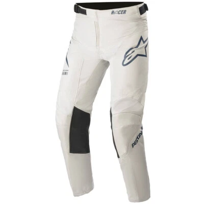 ALPINESTARS YOUTH KIDS RACER MOTOCROSS MX BIKE PANTS - BRAAP GREY / BLUE - Image 1 of 3