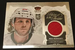 Max Reinhart 2013-14 Crown Royale Heirs to the Throne Jersey card Flames NEW!! - Picture 1 of 2