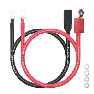 Ampeak 3 AWG 2FT Safety Battery Cables with Slipcover or Car, Truck, RV, Solar - Picture 1 of 2