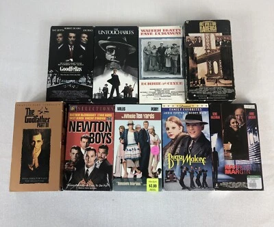 Mafia Outlaw Movies VHS Tape Goodfellas Godfather Pacino De Niro Pesci Lot 9 Foto 1 de 4