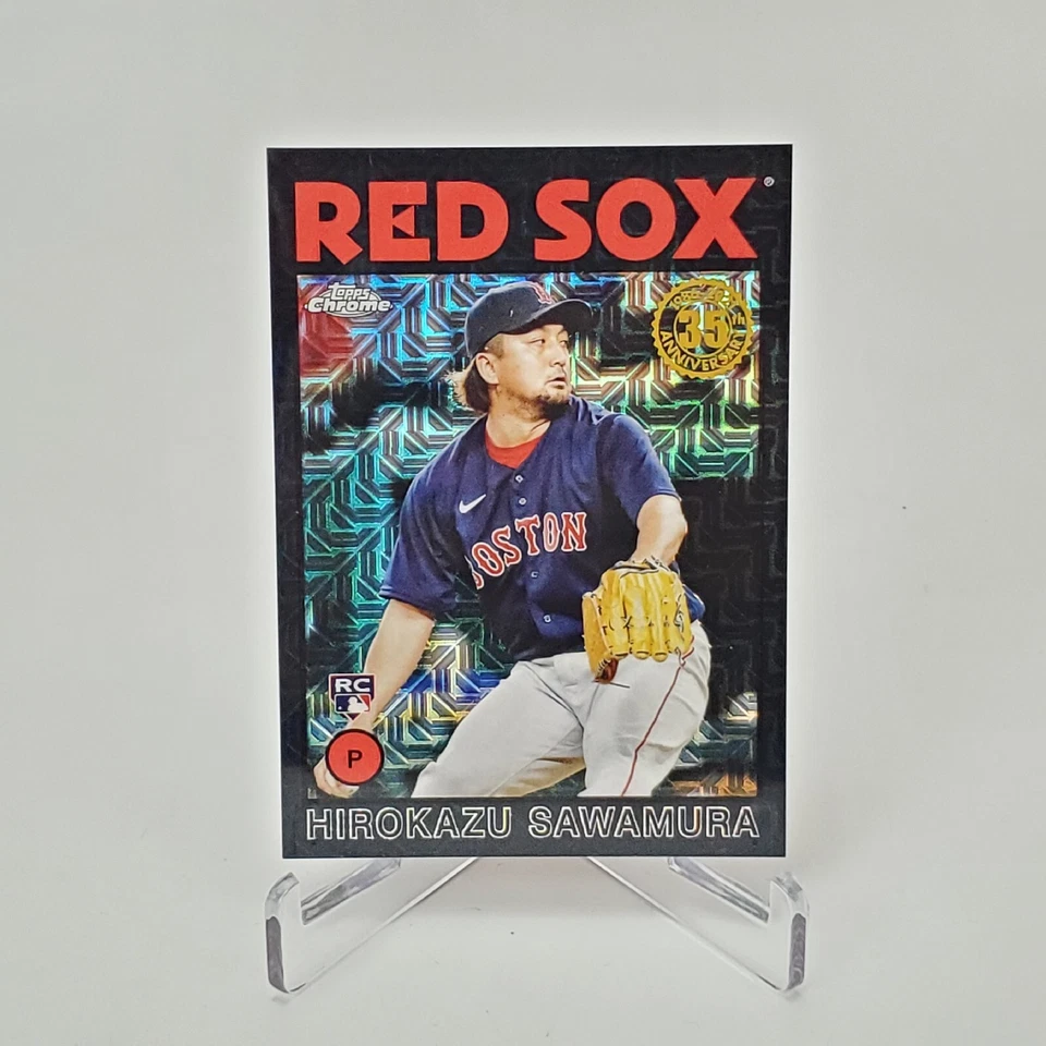 Hirokazu Sawamura 2021 Topps Update 1986 Mojo Chrome Refractor RC #86C-46 76/199 - Image 1 of 4