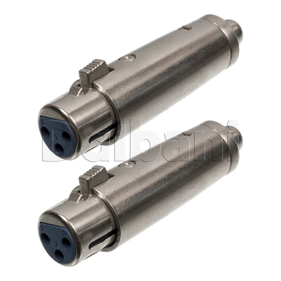 Conector XLR a RCA de 3 pines hembra XLR a hembra RCA de alta calidad stock antiguo 2 un. Foto 1 de 4