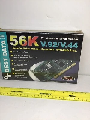 Best Data  Windows Internet Phone Modem PCI (56HP) 56 Kbps V.92/V.44.READ - Image 1 of 4