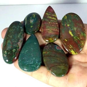 Natural Mix Bloodstone Loose Cabochon Spiritual Gemstone Africa 284.00 Cts MIXMM - Picture 1 of 6