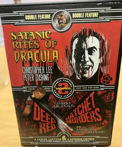 ! Double Feature DVD Satanic Rites Of Dracula/The Deep Red Hatchet Murders - Picture 1 of 3