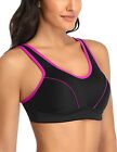 Wingslove Womens Sports Bra High Impact Full Coverage Supportive Workout Bra
