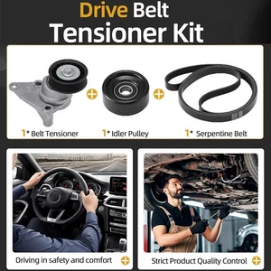 Kit de componentes de correa serpentina para Chevrolet Avalanche 1500 Silverado Tahoe GMC - Imagen 1 de 14