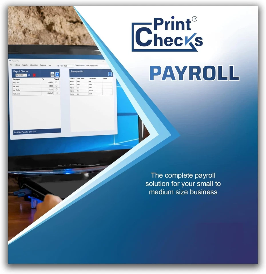 Payroll Pro Software for Windows 10 - Cd- Includes 12 Month License