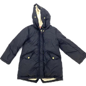 Crewcuts 6-7 Girls Fishtail Parka with Primaloft Puffer Winter Coat Black - Picture 1 of 8