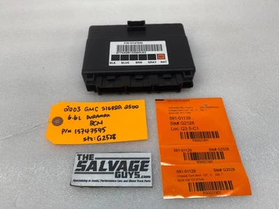 03 04 Chevrolet GMC DURAMAX LB7 6.6 BODY CONTROL MODULE BCM 15747545 - Image 1 of 4