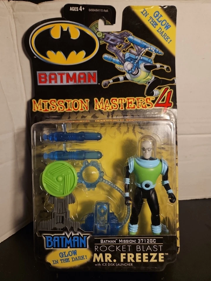 Batman Mission Masters 4 Rocket Blast Mr Freeze Figure MOC Hasbro 2002
