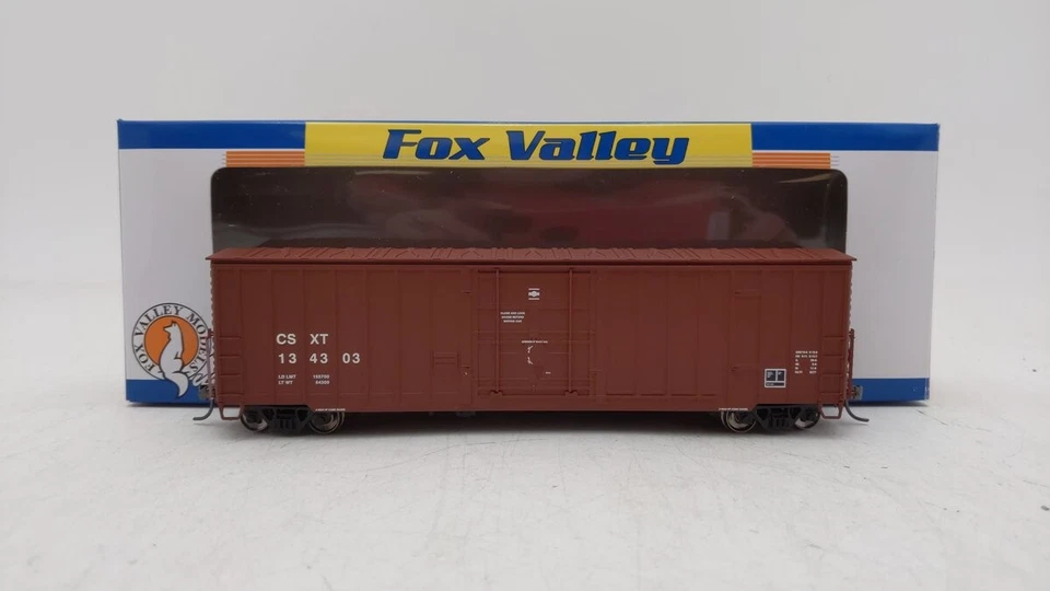 Fox Valley Models 30024 CSX/Boxcar Red #4 HO 7 Post Box #134303 LN/Box - Image 1 of 4