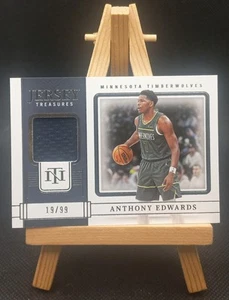 2022-23 Panini National Treasures - Jersey Treasures - Anthony Edwards /99 Patch - Bild 1 von 2