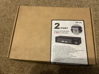 ConnectPro UR-12+ KVM switch for One Monitor and Two Computers - Image 1 of 2