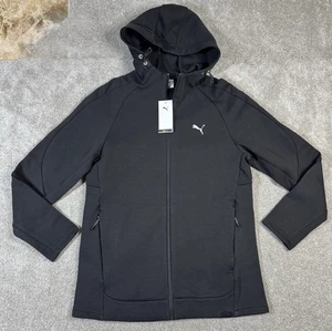 ¡NUEVO CON ETIQUETAS! Sudadera con Capucha PUMA Evostripe Cremallera Completa - Negra Informal Atlética - Para Hombre LG-68461301 - Imagen 1 de 4