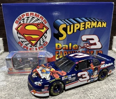 1999 DALE EARNHARDT JR #3 ACDELCO SUPERMAN 1:24 1:64 REVELL NASCAR BANK SET - Image 1 of 4