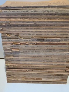 lotto 29 numeri della rivista REVUE DES DEUX MONDES 1933 1934 1937 Buloz PARIS - Picture 1 of 6