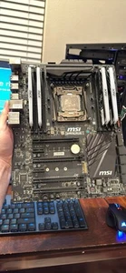 MSI X99S-SLI PLUS MOBO + I7-5820k + 32gb DDR4 2666MHz COMBO - Picture 1 of 3