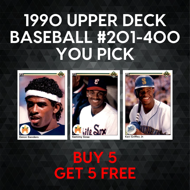 1990 Upper Deck Baseball #201-400 - YOU PICK - Complete Your Set - Image 1 of 1