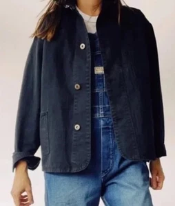 Hey Gang Scheunenmantel schwarz Denim - Bild 1 von 10