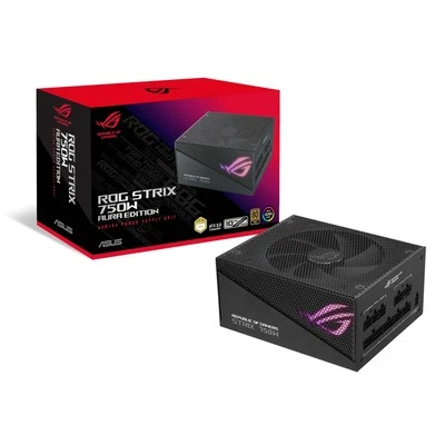 ROG Strix 750W Gold Aura Edition Power Supply Quiet Cooler Dual Ball Bearings - Image 1 of 4