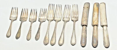 Juego de cubiertos Community Plate 1910 patrón Sheraton 11 piezas tenedor cuchillo tenedor ensalada Foto 1 de 4