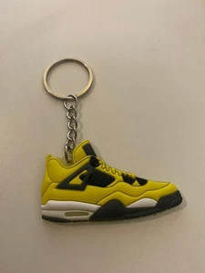AIR JORDAN 4 RETRO-(LIGHTNING)-2D SNEAKER KEYCHAIN - Picture 1 of 3
