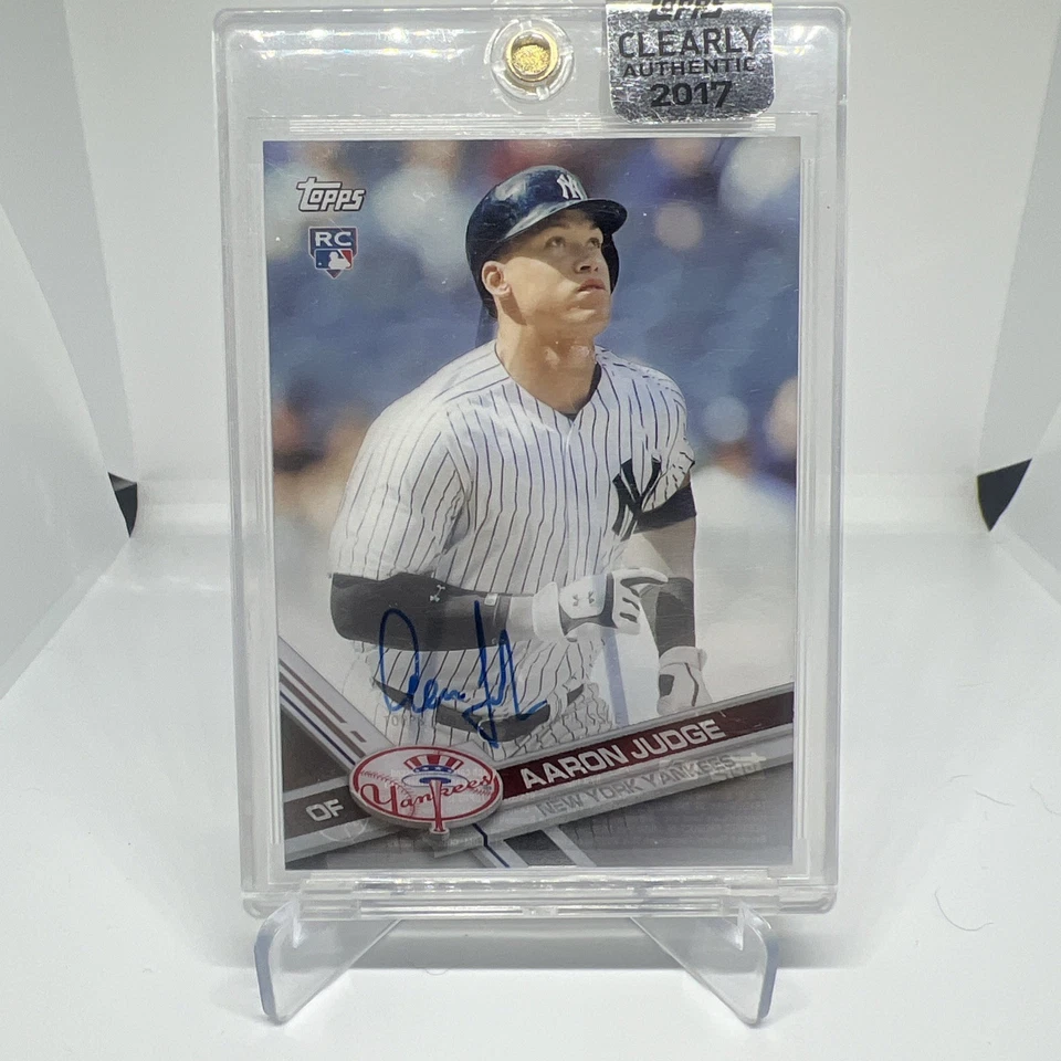 Aaron Judge 2017 Topps Clearly Authentic Rookie Auto #CAAU-AJ - Image 1 of 3