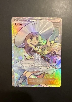Pokémon TCG Lillie Sun & Moon Base Set Trainer Card 147/149 Holo Full Art - Image 1 of 2