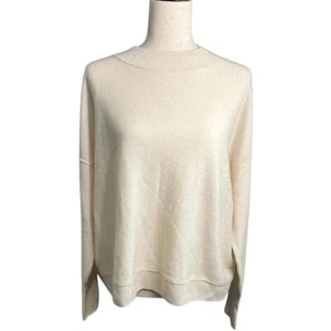 Nuevo con etiquetas Suéter Free People Marfil Cachemira Ligeramente Recortado Cuello Simulado XS - Imagen 1 de 5