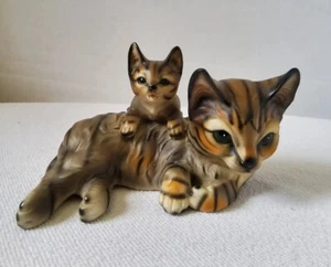 M Takai Cat And Kitten Figurine  - Picture 1 of 9