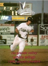1999 Rio Grande Valley Whitewings Season Schedule Pocket Size