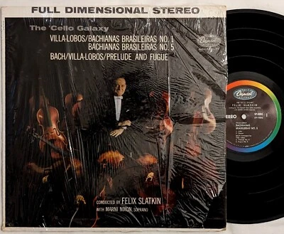 Capitol SP-8484 lp  'CELLO GALAXY Villa-Lobos/ Bach D1/D3 stereo SHRINK 1959 Foto 1 de 4