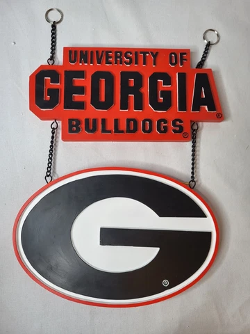Georgia Bulldogs Dawgs NCAA Outdoor Sign Garden Plaque Cover