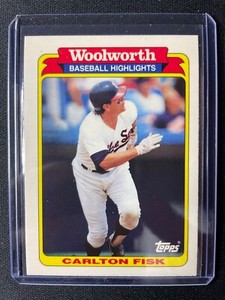 1991 Topps Woolworth Baseball Highlights Carlton Fisk #12 White Sox!!!