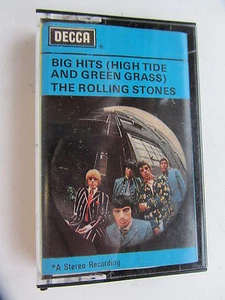 THE ROLLING STONES ORIG TAPE CASSETTE BIG HITS HIGH TIDE & GREEN PAPER LABELS - Picture 1 of 12