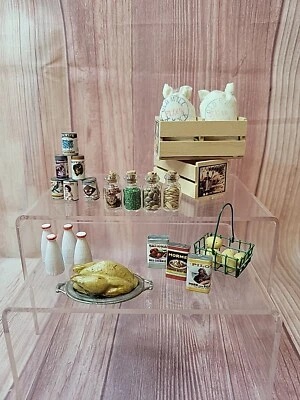 Lote de comida miniatura 1:12 para casa de muñecas Foto 1 de 4