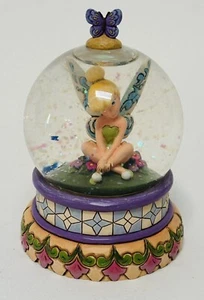 Disney Tinkerbell Snow Globe Pixie Flirtation Jim Shore Disney Traditions 4”tall - Picture 1 of 5