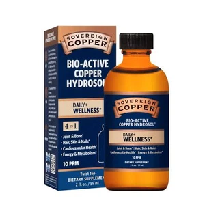 Sovereign Copper Bio Active Liquid Supplement for Joint Skin Health 2 Fl Oz - Picture 1 of 6
