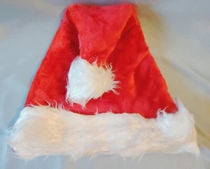 Childs Santa Hat Made with Crushed Velour and White Trim - Picture 1 of 1