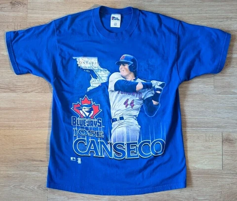 JOSE CANSECO Pro Player T shirt Large Toronto Blue Jays vintage 1998 MLB Mens Cover