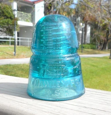 Nice Light Aqua CD 145 Hawley Beehive Style Glass Insulator (S) - Image 1 of 3