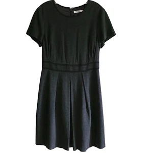 TRINA TURK Gray Black Jersey Knit Midi Dress 127631 Women's Size Small* - Picture 1 of 9