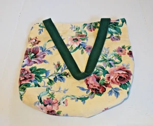 GLORIA RAE STOFF BLUMEN BEUTELTASCHE SCHULTERTASCHE REIßVERSCHLUSS - Bild 1 von 9
