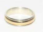 James Avery Simplicity 14K Gold And Sterling Silver Wedding Band Ring Size 11