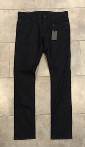 JOHN VARVATOS WIGHT SKINNY Men’s 34x32 STRAIGHT FIT JEAN-DARK WASH INDIGO - Picture 1 of 8