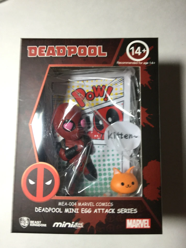 Marvel Comics Mini Egg Attack Figure Deadpool Jump out 4th Wall 12 Cm Figures