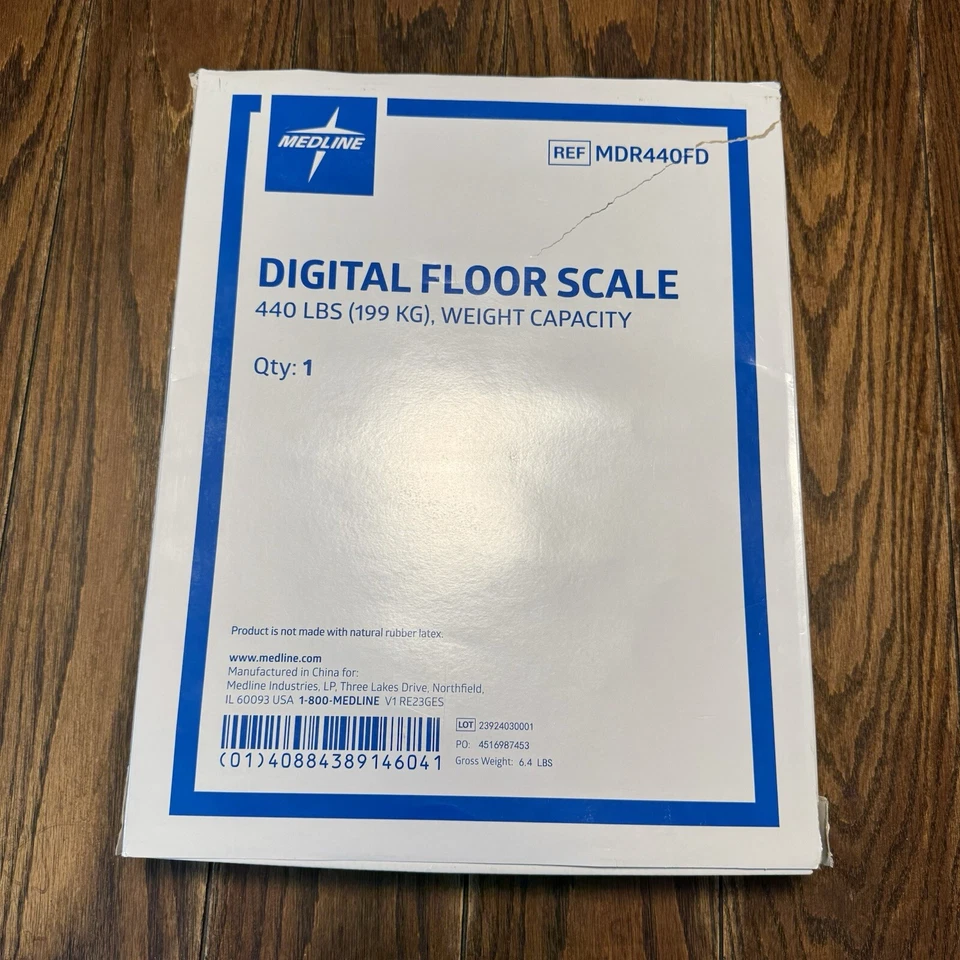 Medline Model # MDR440FD 440 LB Digital Floor Scale