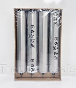 SET of 4 - Ikea BJORLI Legs (Bed, Sofa) Stainless Steel 7 7/8" 002.996.94 - NEW - Picture 1 of 4
